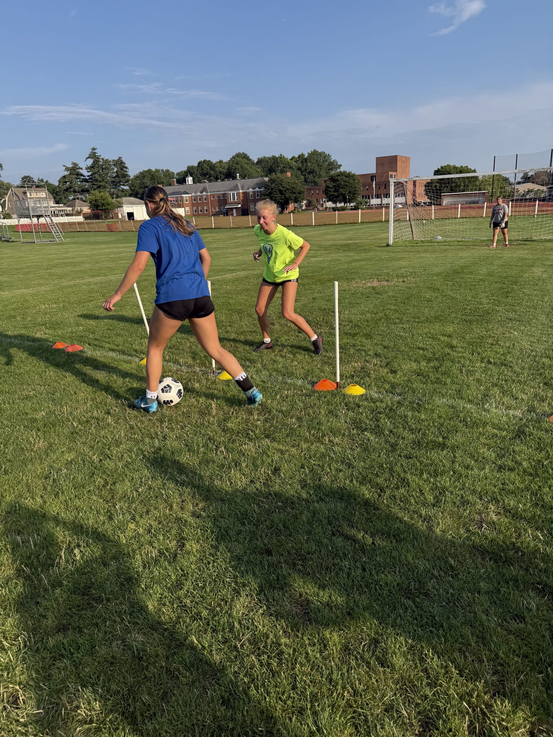 WTW Soccer training session